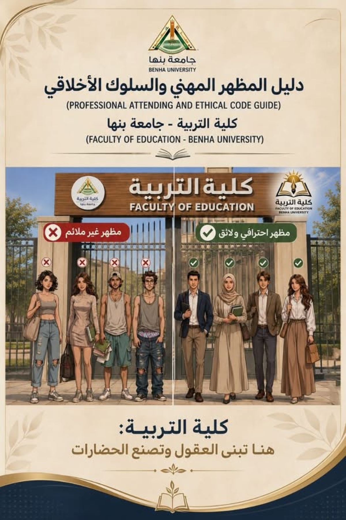 عزيزي الطالب / الطالبة .. مظهرك يعبر عن جوهرك