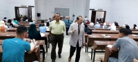نائب رئيس جامعة بنها لشئون خدمة المجتمع وتنمية البيئة يتفقد سير امتحانات الفصل الدراسي الثاني